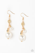 Load image into Gallery viewer, Timelessly Traditional - Gold Pearl Earrings Paparazzi Accessories