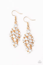 Load image into Gallery viewer, Cosmically Chic Gold Earrings Paparazzi Accessories