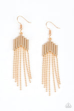 Load image into Gallery viewer, Radically Retro Gold Earring Paparazzi Accessories