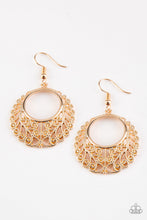 Load image into Gallery viewer, Grapevine Grandeur Gold Earring Paparazzi Accessories