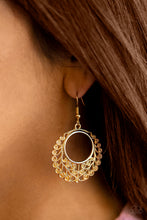 Load image into Gallery viewer, Grapevine Grandeur Gold Earring Paparazzi Accessories