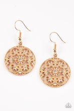 Load image into Gallery viewer, Rochester Royale Gold Earring Paparazzi Accessories