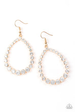 Load image into Gallery viewer, Rise and Sparkle Gold Earring Paparazzi Accessories