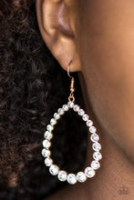 Load image into Gallery viewer, Rise and Sparkle Gold Earring Paparazzi Accessories