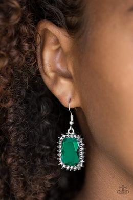 Downtown Dapper Green Earring Paparazzi Accessories