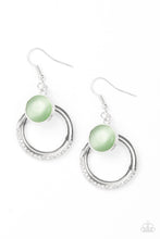 Load image into Gallery viewer, Dreamily Dreamland Green Moonstone Earring Paparazzi Accessories