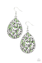 Load image into Gallery viewer, Dazzling Dew Green Earring Paparazzi Accessories