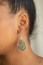 Load image into Gallery viewer, Dazzling Dew Green Earring Paparazzi Accessories