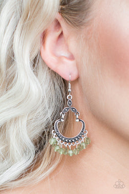 Babe Alert - Green Earring Paparazzi Accessories