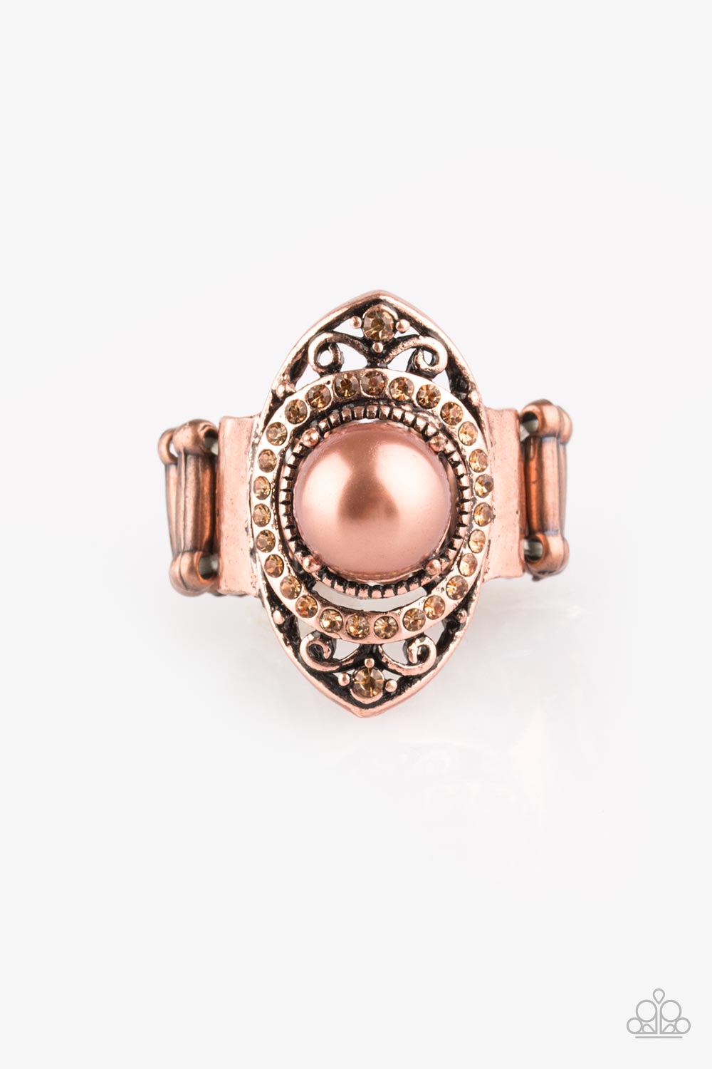 Pearl Posh Copper Ring Paparazzi Accessories