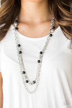 Load image into Gallery viewer, Classical Cadence Black Necklace Paparazzi Accessories