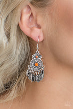 Load image into Gallery viewer, Lower East WildSide Orange Earring Paparazzi Accessories