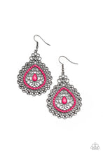 Load image into Gallery viewer, Carnival Courtesan - Pink Earrings Paparazzi Accessories