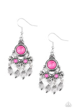 Load image into Gallery viewer, No Place Like Homestead Pink Stone Earring Paparazzi Accessories