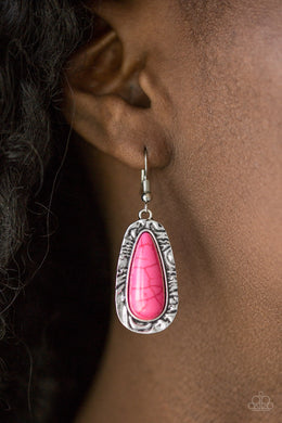 Cruzin Colorado - Pink Earrings Paparazzi Accessories