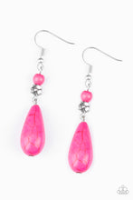 Load image into Gallery viewer, Sandstone Sunflowers Pink Earring Paparazzi Accessories