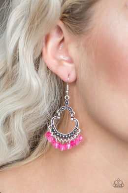 Babe Alert - Pink Earrings Paparazzi Accessories