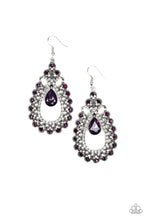 Load image into Gallery viewer, All About Business Purple Earring Paparazzi Accessories