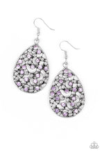 Load image into Gallery viewer, Dazzling Dew Purple Earring Paparazzi Accessories
