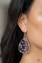 Load image into Gallery viewer, Dazzling Dew Purple Earring Paparazzi Accessories