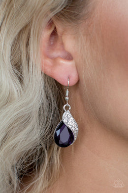 Easy Elegance Purple Earrings Paparazzi Accessories
