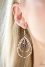 Load image into Gallery viewer, Reign On My Parade Purple Earrings Paparazzi Accessories