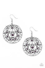 Load image into Gallery viewer, Choose To Sparkle Purple Earring Paparazzi Accessories
