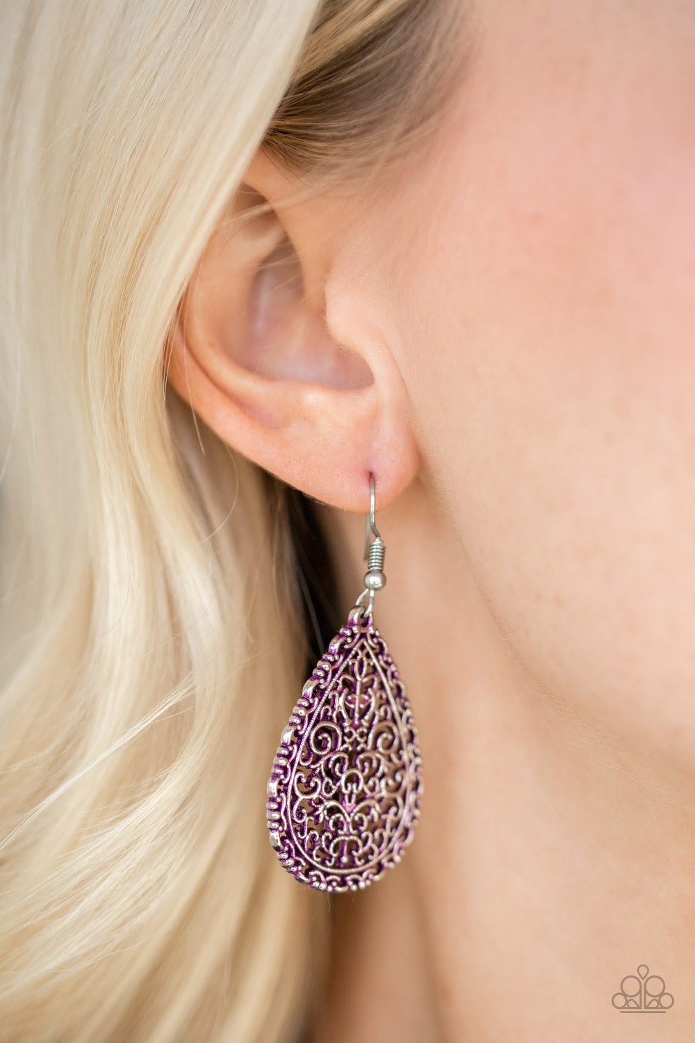 Indie Idol - Purple Earrings Paparazzi Accessories
