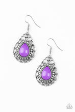 Load image into Gallery viewer, Flirty Finesse Purple Earrings Paparazzi Accessories
