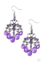 Load image into Gallery viewer, Dip It Glow Purple Earring Paparazzi Accessories