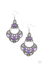 Load image into Gallery viewer, Garden State Glow Purple Earrings Paparazzi Accessories