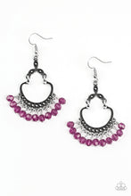 Load image into Gallery viewer, Babe Alert - Purple Earrings Paparazzi Accessories
