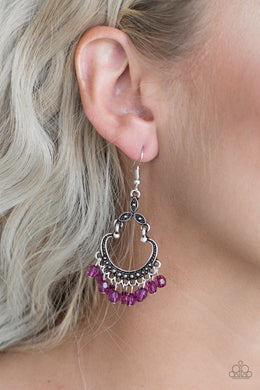 Babe Alert - Purple Earrings Paparazzi Accessories