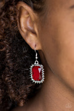 Load image into Gallery viewer, Downtown Dapper Red Earring Paparazzi Accessories