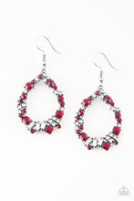 Load image into Gallery viewer, Crushing Couture Red Rhinestone Earrings Paparazzi Accessories