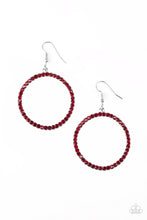 Load image into Gallery viewer, Stoppin Traffic Red Earrings Paparazzi Accessories