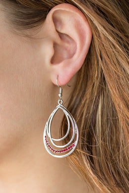 Start Each Day With Sparkle Red Earrings Paparazzi Accessories