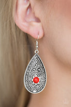 Load image into Gallery viewer, Summer Sol Red Earring Paparazzi Accessories
