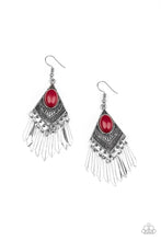 Load image into Gallery viewer, Mostly Monte-ZUMBA - Red Earrings Paparazzi Accessories
