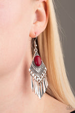 Load image into Gallery viewer, Mostly Monte-ZUMBA - Red Earrings Paparazzi Accessories