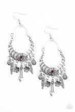 Load image into Gallery viewer, Nature Escape - Red Earrings Paparazzi Accessories