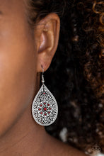 Load image into Gallery viewer, Dinner Party Posh Red Earring Paparazzi Accessories