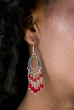 Load image into Gallery viewer, Not The Only Fish In The Sea Red Earring Paparazzi Accessories