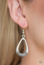 Load image into Gallery viewer, Trending Texture Silver Earring Paparazzi Accessories