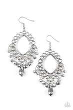 Load image into Gallery viewer, Just say NOIR silver Earring Paparazzi Accessories