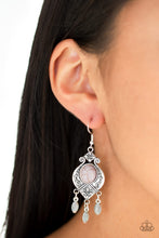Load image into Gallery viewer, Enchantingly Environmentalist Silver Stone Earring Paparazzi Accessories