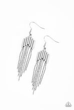 Load image into Gallery viewer, Radically Retro Silver Earring Paparazzi Accessories
