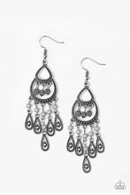 Load image into Gallery viewer, Eastern Excursion Silver Earring Paparazzi Accessories