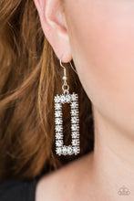 Load image into Gallery viewer, Mirror, Mirror White Rhinestone Earring Paparazzi Accessories