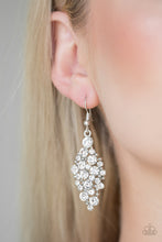 Load image into Gallery viewer, Cosmically Chic White Earring Paparazzi Accessories